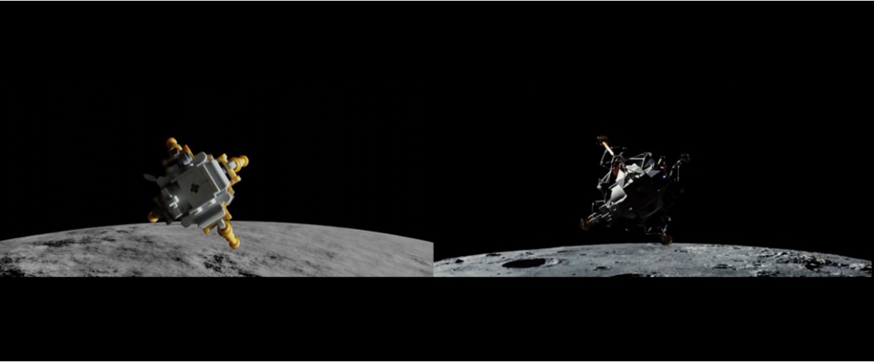 Moon landing recreation